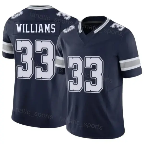 2025 26 Football Jersey 33 Williams Jersey Women Mens Child 24 Miles Sanders 9 KaVontae Turpin CeeDee Lamb George Pickens Trevon Diggs Dak Prescott