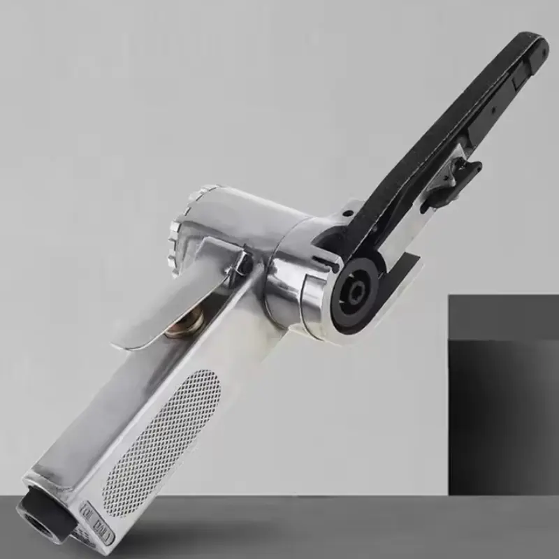 3/8 Inch Pneumatic Belt Sander Air Sanding And Buffing Tools 10Mm Air Angle Grinder Pneumatic Belt Sander