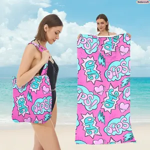 2-in-1 Beach Towel Tote Bag for Women, Foldable Convertible Beach Blanket and Shoulder Bag, Large Capacity Travel Essential for Pool Days, Beach Trips, Vacation, Camping & Summer Outdoor Adventures