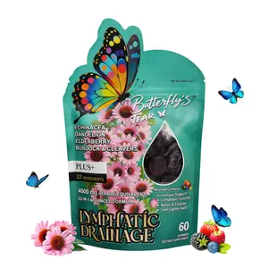 Butterfly's Tear 22-in-1 Herbal Gummies with Echinacea, Elderberry & Dandelion Root - Daily Wellness Support Supplement - Herbal Blend Formula - Sugar-Free & Non-GMO - 60 Count