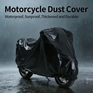 Essential Motorcycle Dust Cover, Sunshade Cover for Outdoor Parking, Suitable for All Seasons, Protecting Against Rain, Sun, Wind, And Dust. A Universal Protective Cover for Urban Commuters, Students, And Parents with Various Vehicle Models