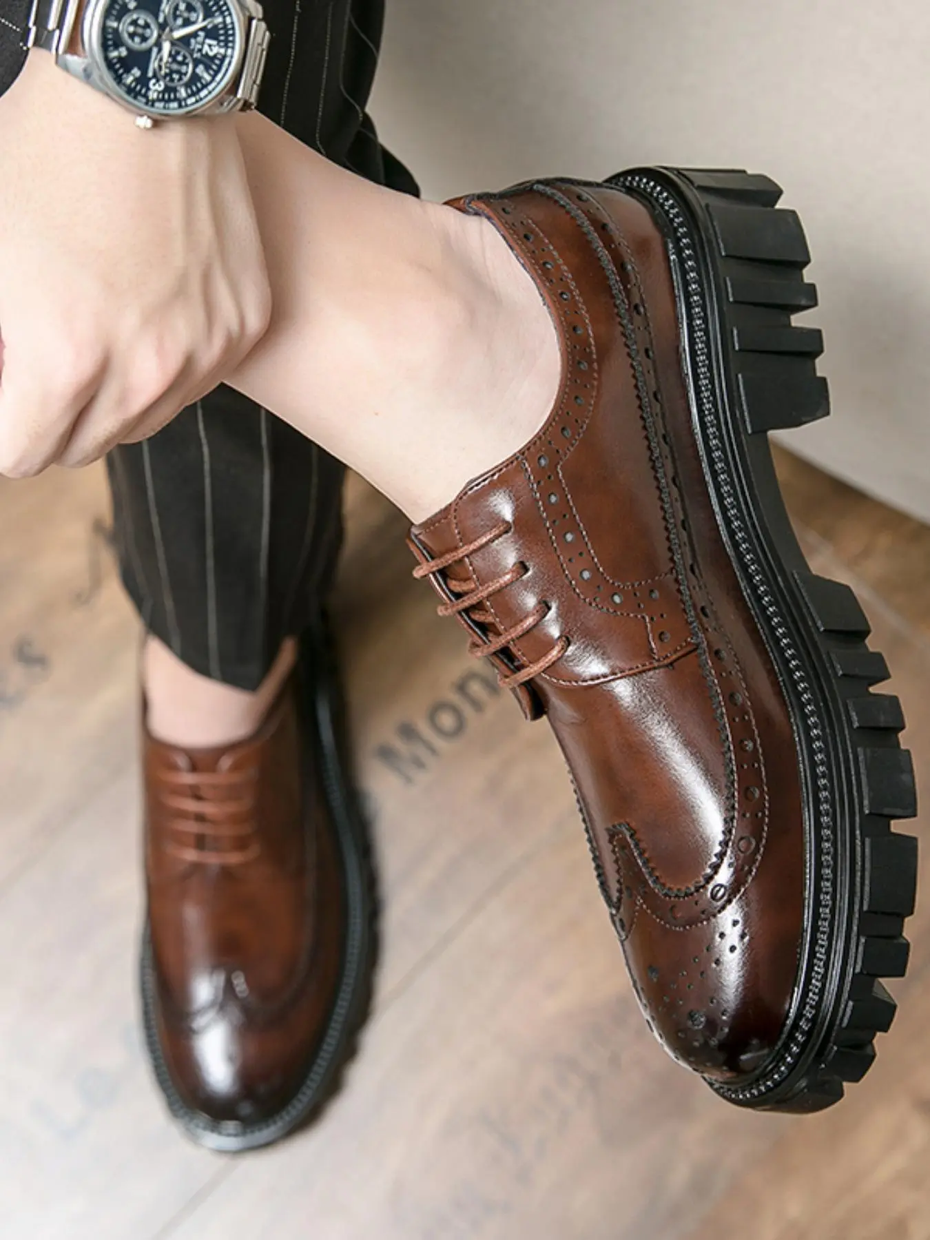 Men's Business Formal Lace Up Oxford Shoes, Classic Pointed Toe Fashionable Shoes for Work Office, Male All-match Commuter Shoes for Daily Wear, Office Commuting Shoes, Boy