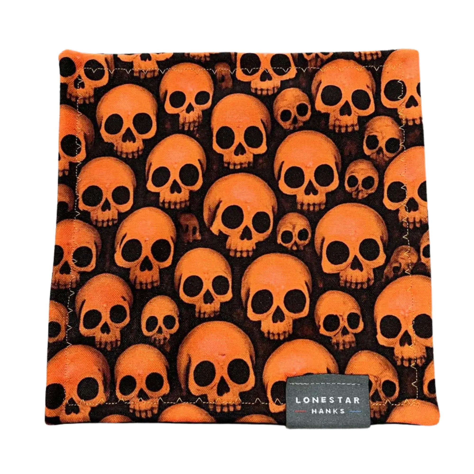 Orange Skulls EDC Microfiber Hank