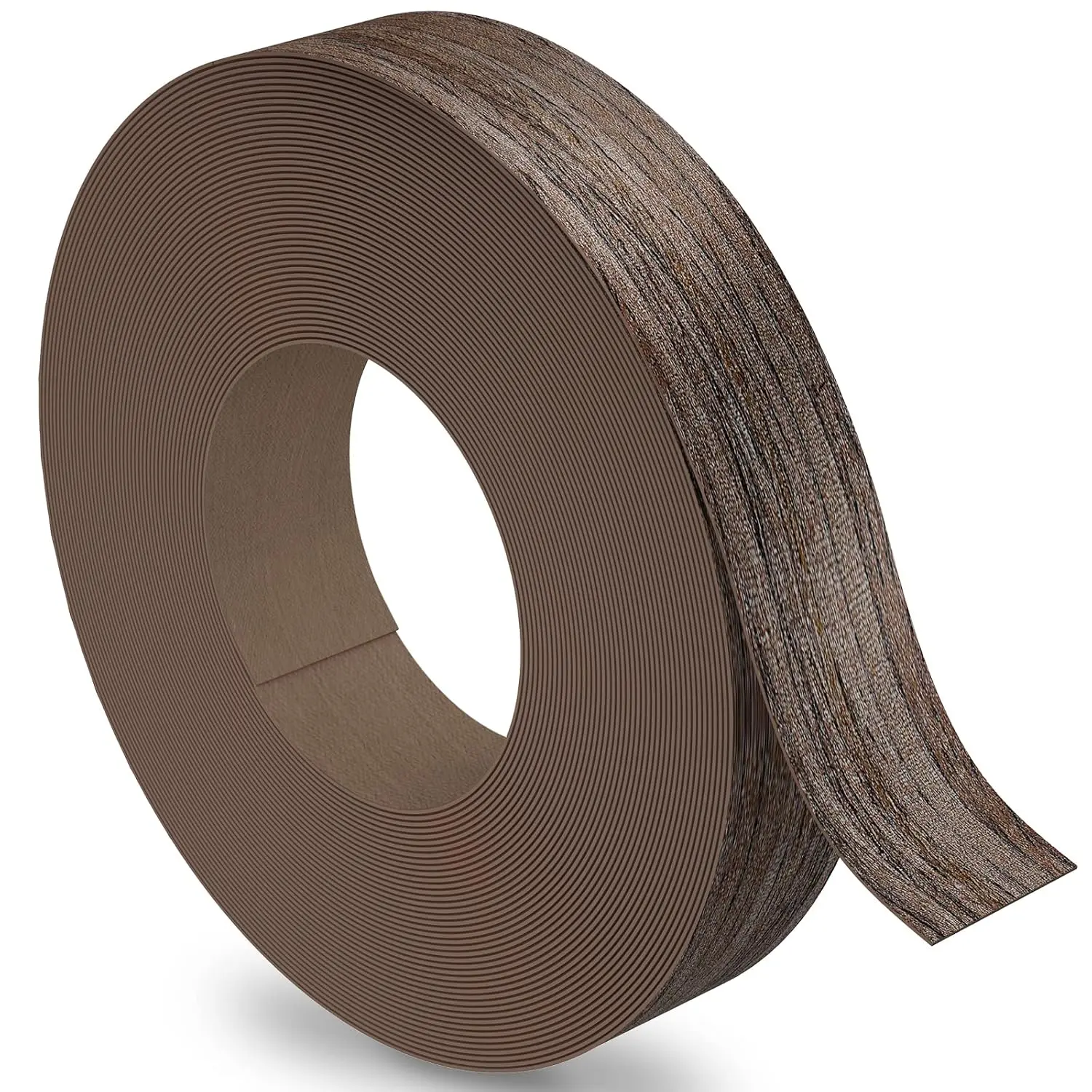 Real Wood Walnut Edge Banding, 3/4 in x 25ft Pre-Glued Flexible Veneer Tape - Laminate Compatible, Elastic, Durable for DIY Furniture, Cabinet Repair, Increasing Durability