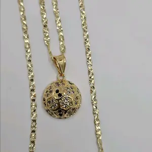 soccer ball fashion chain gold-plated 18"inches 18"inches available