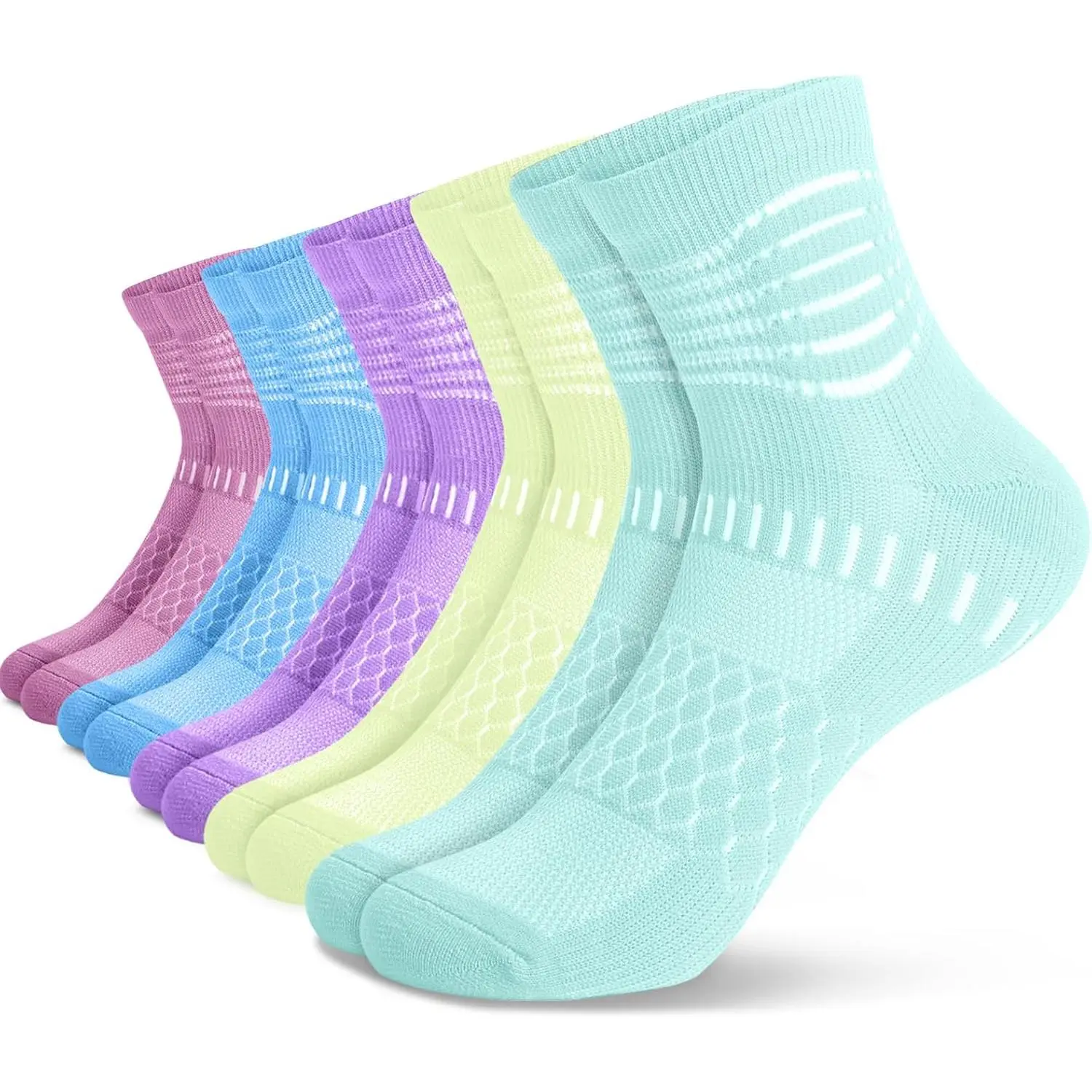 Rose Red+blue+purple+green+cyan(5 Packs)