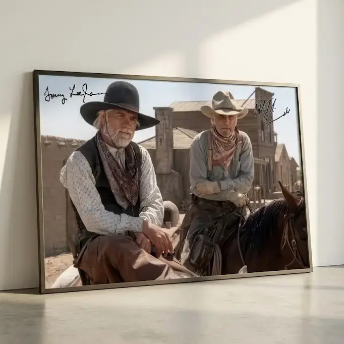 [NO FRAME] Vintage Lonesome Dove Movie Poster, Gus McCrae, Signature Lonesome Dove Poster, Classic Western Wall Art, Aesthetic Print, Wall Decor