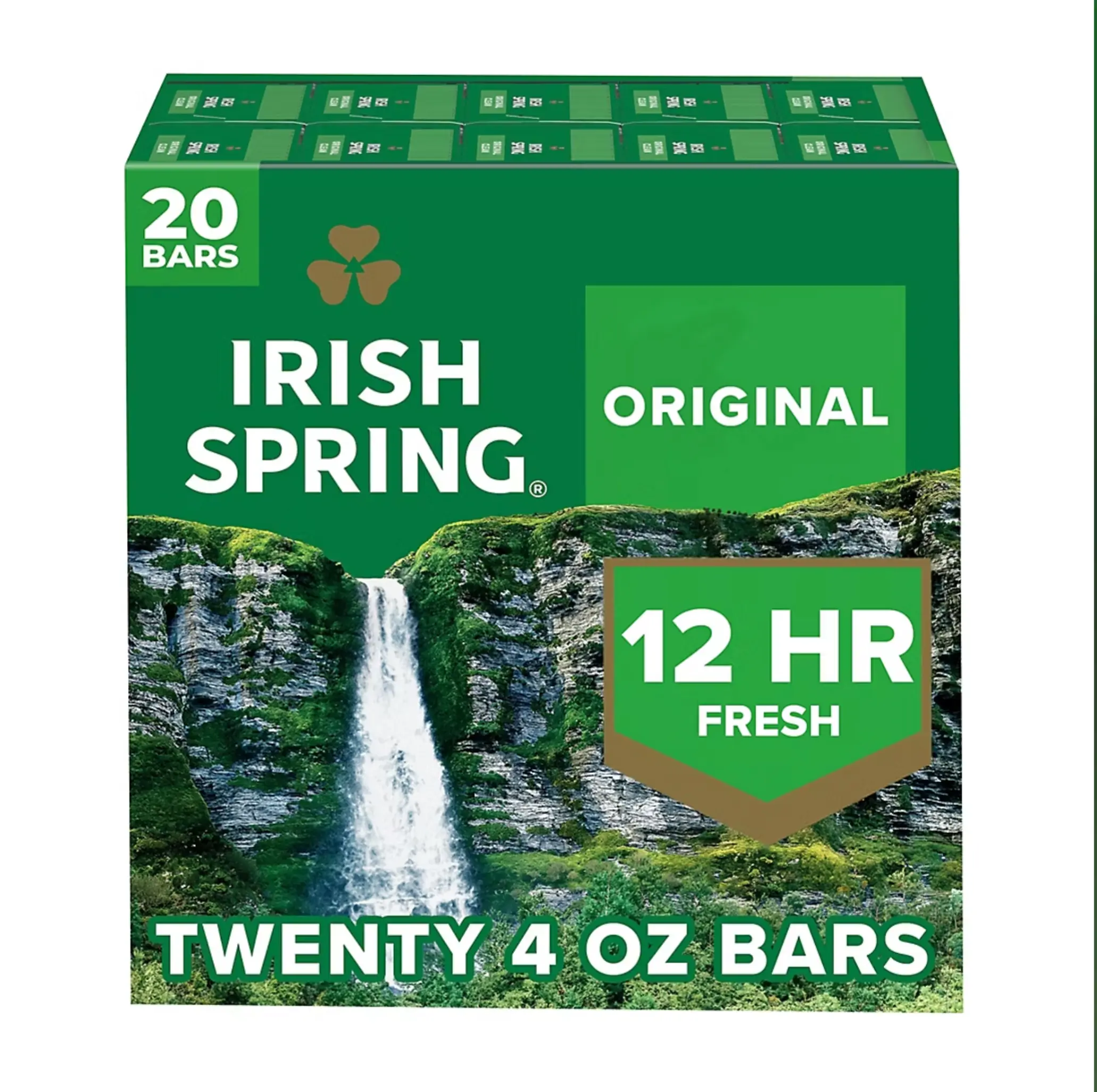 Irish Spring Original Clean Bar Soap for Men, 20 ct./4 oz. Irish Spring Original Clean Bar Soap for Men, 20 ct./4 oz.
