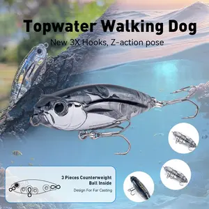 1pc Lure Bait Z-Shape Swim Bait 3.2g/40mm, Topwater Lure, Strong Wind Resistance, Long Cast, Effective Fish Attraction, Freshwater & Saltwater, Essential Fishing Gear, Fishing Tackle
