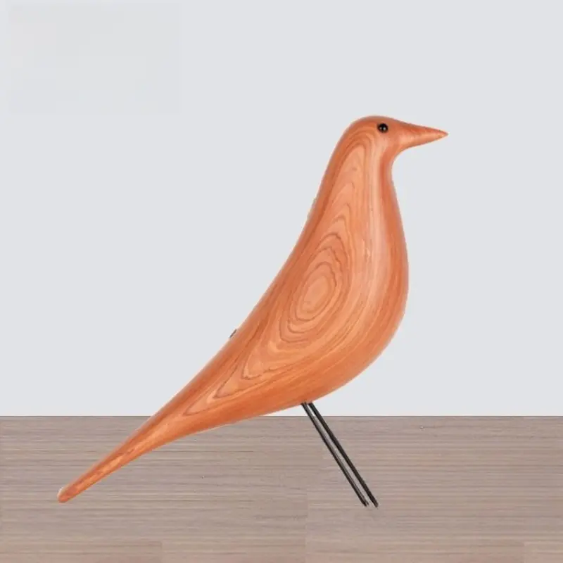 Solid wood pigeon Home Decor,Pure Handwork-wooden-Puppet pigeon ornament, home decoration wooden crafts,Modern High end wooden Sculpture,Realistic Wood Carving Texture, and as a Tabletop Art Piece,Puppet figurine,Valuable gifts ﻿