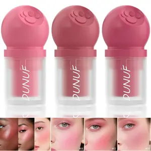 DUNUF Cat Paw Cushion Blush, Hydrating Cream Blush Stick, Viral TikTok Trending Makeup, Natural Glow & Long Lasting, Easy to Apply Blush for All Skin Tones