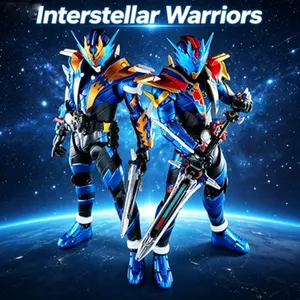 One Piece Kamen Rider Build Figure Set, Cross-Z & Cross-Z Magma Dual Form Collectibles，Build Series Kamen Rider Figure, Banjo Ryuga Dual Form Collectible Set，Kamen Rider Cross-Z & Cross-Z Magma Statue, With Detailed Armor & Weapons