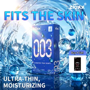 【ZIOXX 003】10 Count, Ultra Sensitive Ultra Thin Condoms ,  SKINFIT, Odorless Natural Latex Extra Comfort Healthcare Bathroom Healthcare