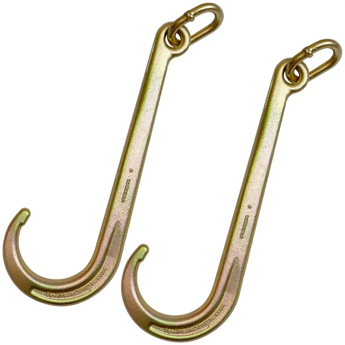 VULCAN 15 Inch Long Tow Hook on Coupling Link - Pair - 5,400 Pound Safe Working Load - For Tow Trucks or Flatbed Trailers Car Accessories Vehicle