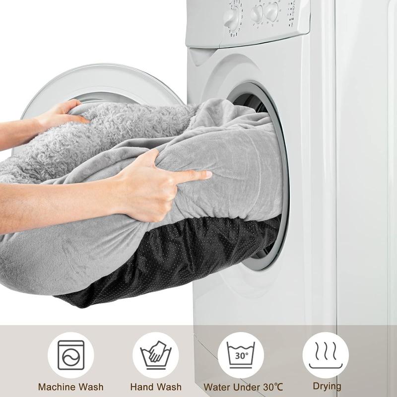 Semi-Enclosed Fluffy pet bed with hooded pouch