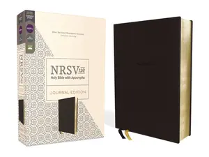 NRSVue, Holy Bible with Apocrypha, Journal Edition, Leathersoft, Black, Comfort Print by Zondervan [Leatherbound Book]