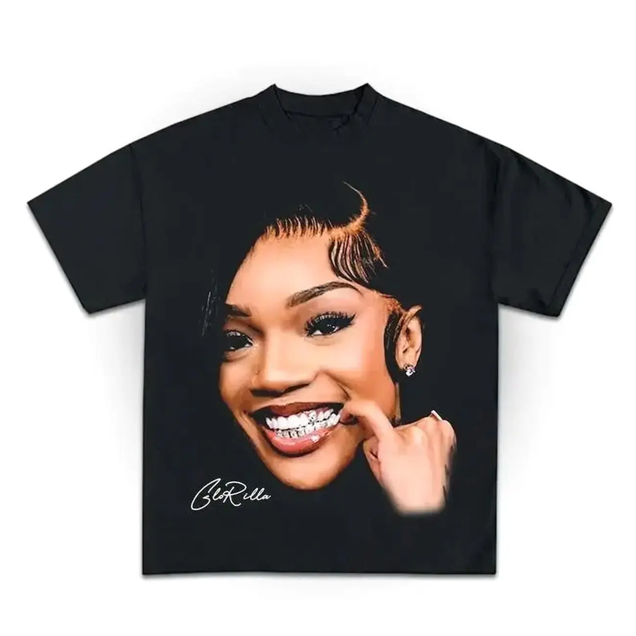 GloRilla Shirt Vintage Hip Hop Rap Graphic Unisex Cotton Tee 57K