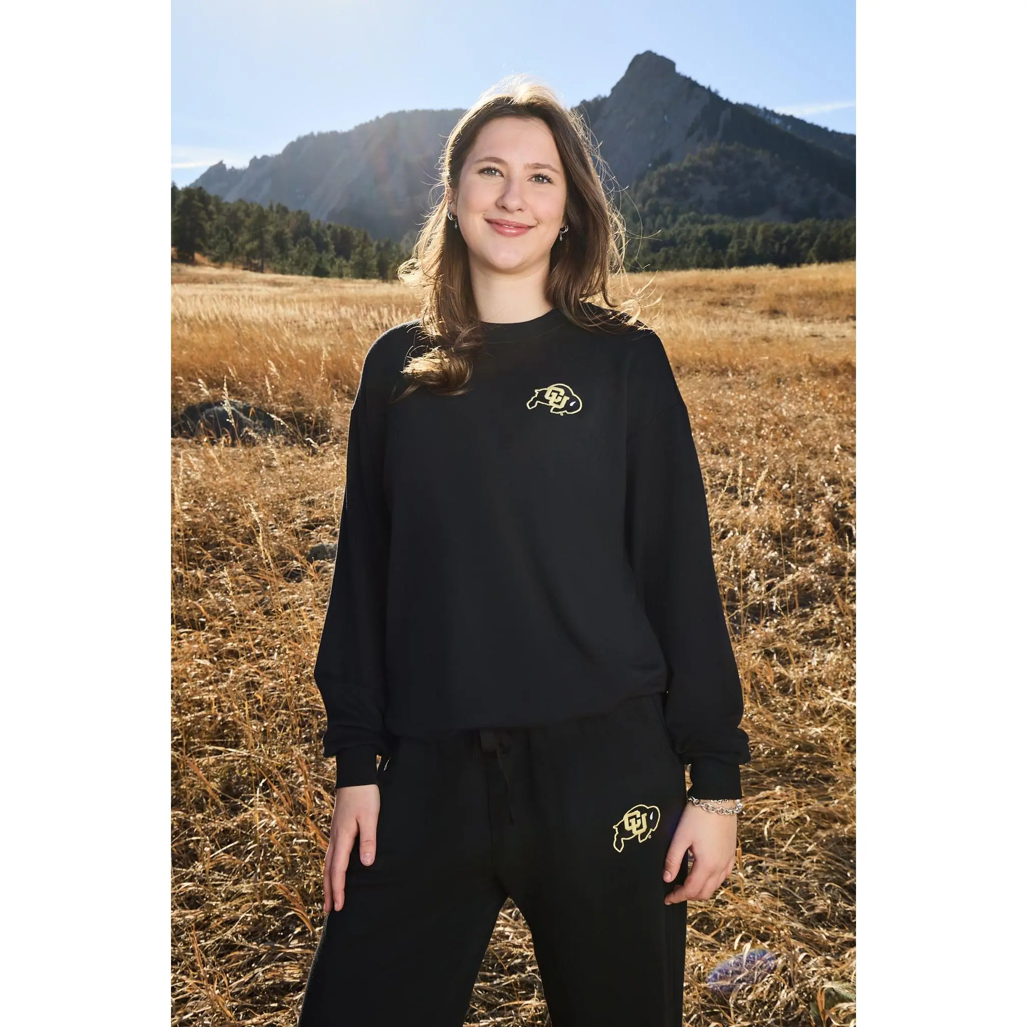 Colorado Logo Softest Fleece Crewneck Womens Sweatshirt