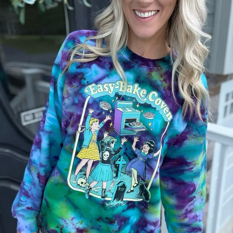Easy Bake Ice Dye Crewneck Sweatshirt - Halloween Womenswear Style - Pullover