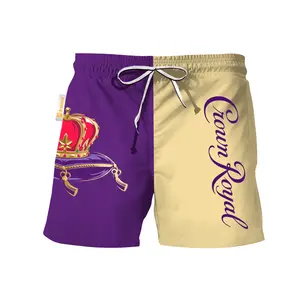 Crown Royal Basic Swim Trunks  Men Underwear Beach Short Hawaiian Short For Man Father Papa