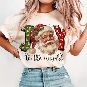 Joy To the World T-shirt, Santa Shirts, Christmas Sweatshirt, Joy Christmas, Gift For Christmas, Santa Claus Shirt Y3F