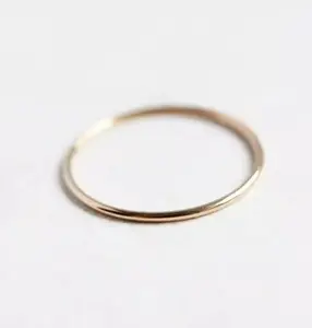 14k Gold Thin Ring- Stackable, Minimalist, Dainty Jewelry