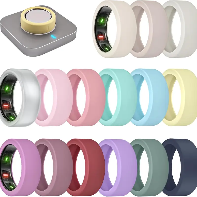 15 Pack Ultra-Thin Ring Covers Compatible with Oura Ring Gen 4/3 Cover, Anti-Scratch Protector Accessories for Women Men