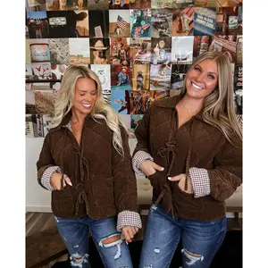 The Classy Corduroy Gingham Jacket