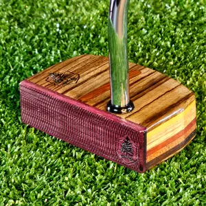 Zebrawood and Padauk exotic wood putter