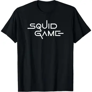 Squid Game Logo Printed T-Shirt Men Women Casual Short Sleeve Summer Top Korean Drama Trendy Comfortable Tee