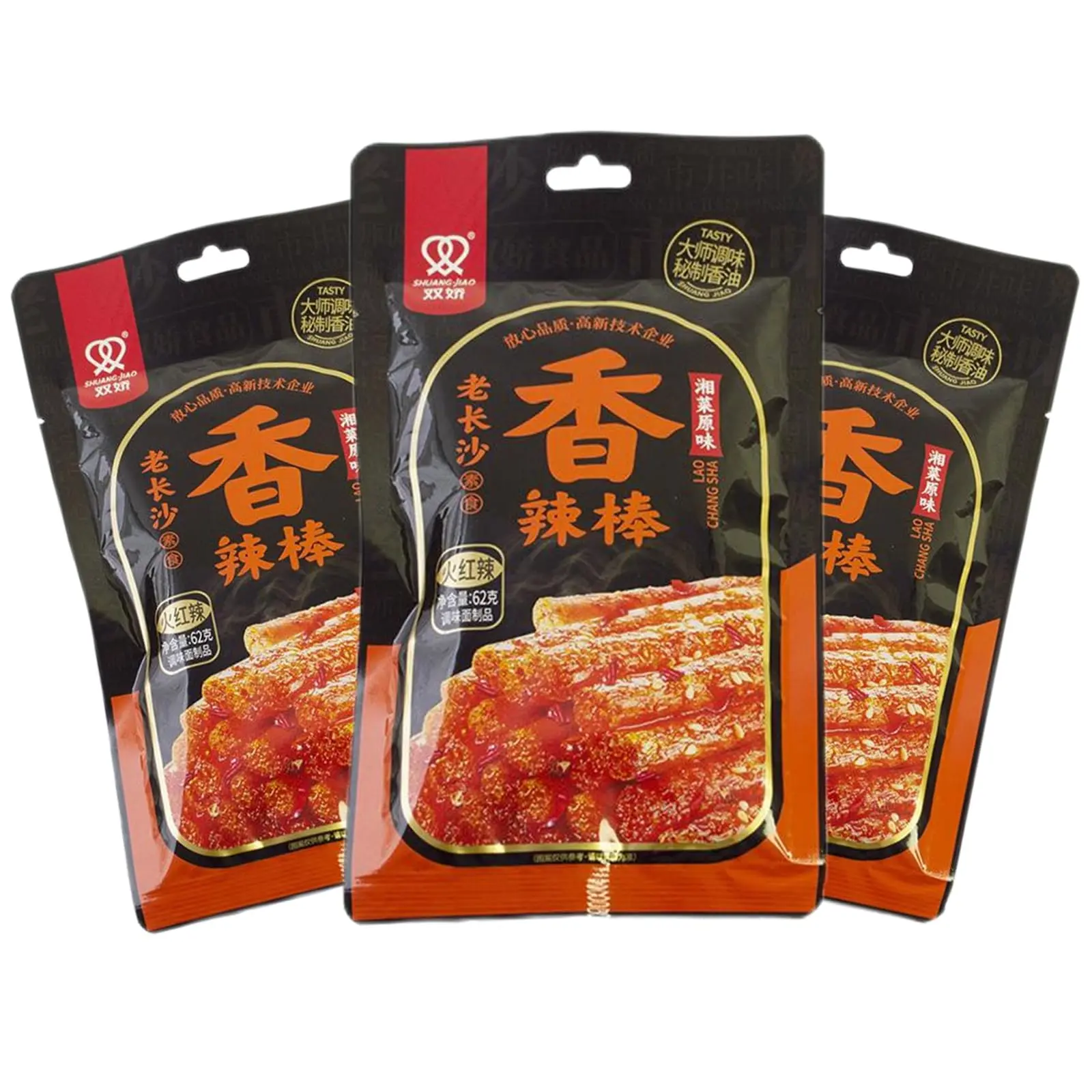 HOT - JTEDZI Latiao Spicy Strips, Chinese Spicy Sticks 2.2oz/62g (Pack of 3)