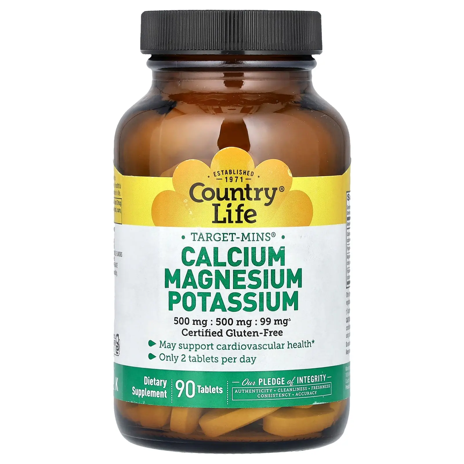 Country Life Target-Mins®, Calcium Magnesium Potassium, 90 Tablet