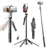 INFOJIFA 2026 New Upgraded All-in-1 360° Selfie Stick Mobile Accessory with 4-Legged Adjustable Tripod, Anti-Shock Gimbal, 1.8m Extendable Aluminum Alloy Body, Wireless Remote, Compact Silicone Button, for Vlogging, iPhone 17/16/15/14 & Android Phones, Ac