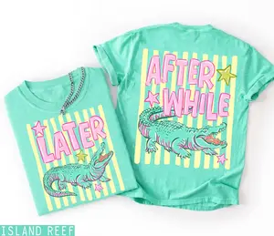 Later Gator Comfort Colors, After While Crocodile T-Shirt, End of Year Teacher Shirt, Trendy Summer Beach Shirt, Last Day of School Tee