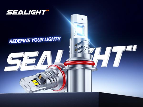 1989 Saab 9000 9004/HB1 80W 6500K White IP68 LED Headlight Bulbs 2PCS SEALIGHT X1S