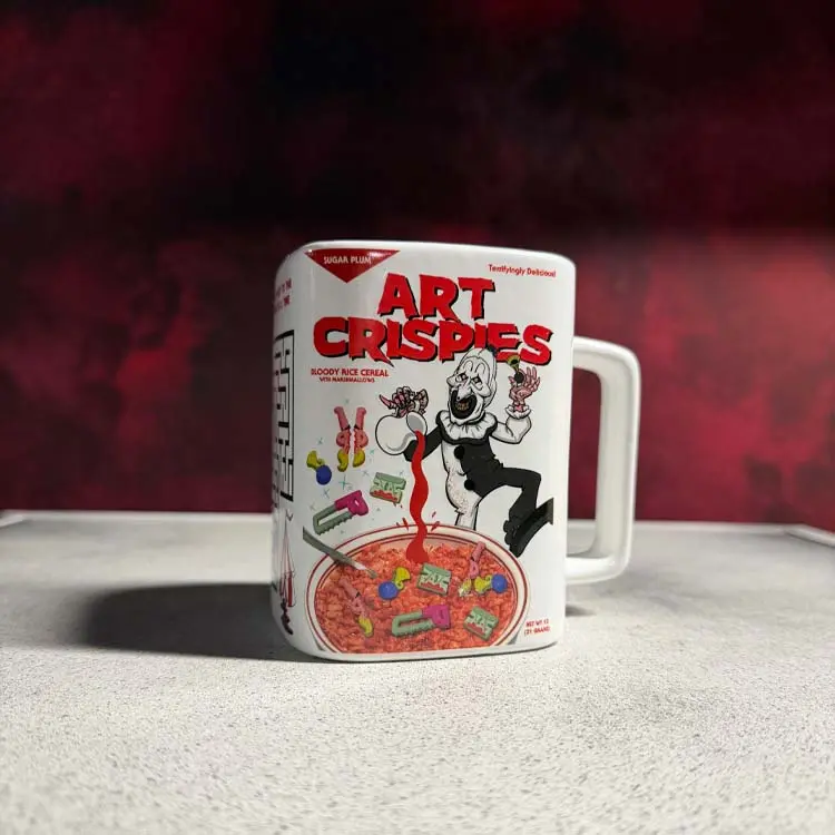 Terrifier – Art Crispies Molded Mug | Art the Clown Cereal Box Coffee Mug
