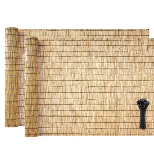 VEVOR Natural Reed Fencing, 4 ft x 16.4 ft, 2 Pack Decorative Natural Reed Fencing Roll, Decorative Fence for Backyard Divider, Privacy Screen Panel Curtain for Balcony Patio Garden Backyard Outdoor