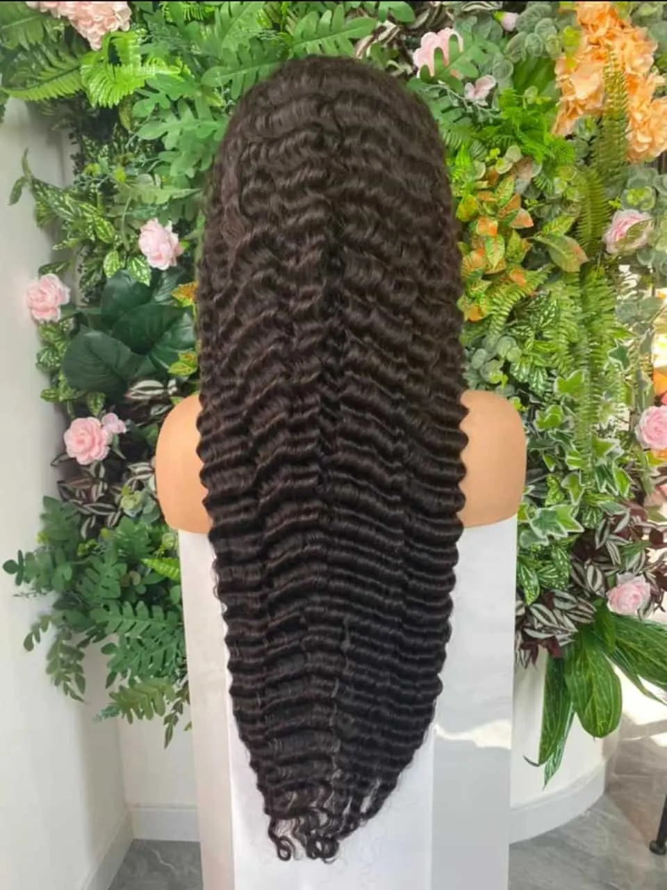 Deep Wave Full Lace Wig 10A & 12A Quality 180% Density 200% Available Fill Out Form Request Brazilian Malaysian 100% Virgin Hair Free Part Wig Unisex