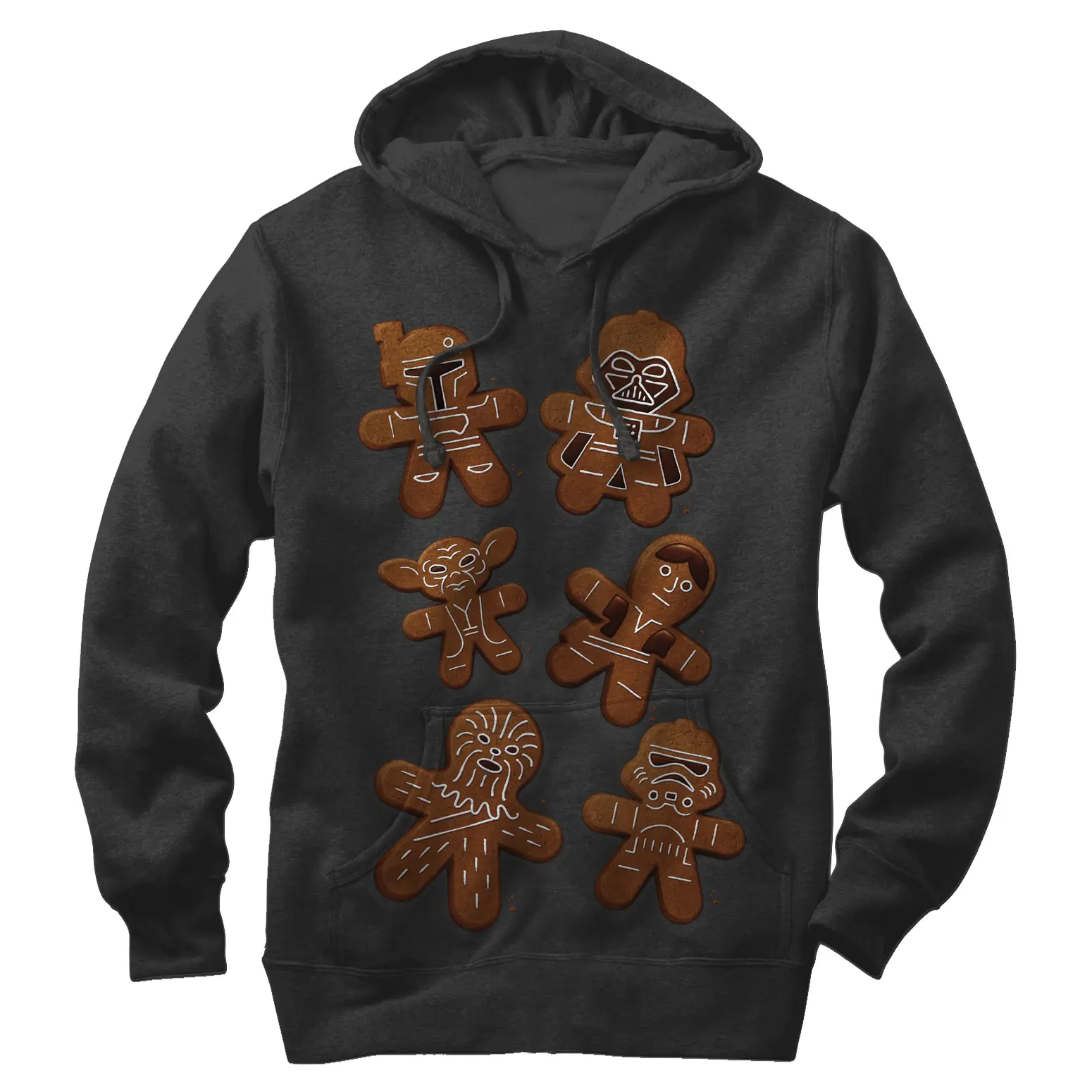 Men's Star Wars Christmas Gingerbread Cookies Pull Over Hoodie