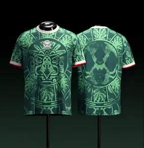 2026 Mexico Heritage Green Color Soccer Jersey, Unisex Soccer Jersey For Couple Matching, Vintage Streetwear Soccer Jersey, Perfect Gifts, Sports Top, Gym Athletic Clothes