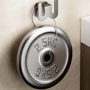 No-Drill Shoe Rack, Aluminum Wall-Mounted Shoe Holder, Suitable for Bathroom and Bedroom, Apartment Self-Stick Hanging Storage Rack, Space-Saving