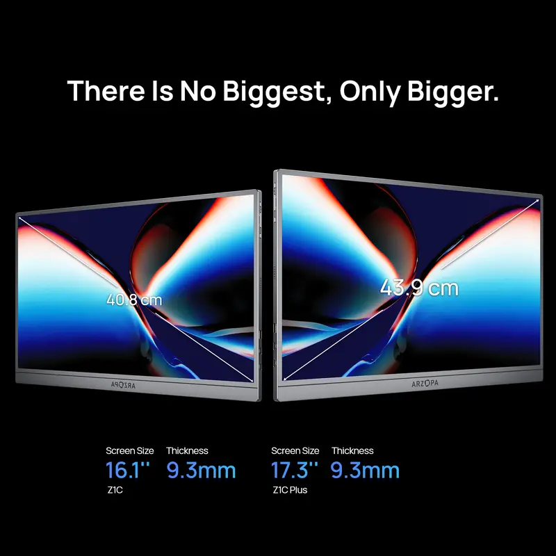 Product Introduction of ARZOPA Portable Monitor 16.1"/17.3" FHD 1080P 60Hz/144Hz Laptop Screen Extender for PC Mac Xbox Switch PS5 iPhone IPS Display Computer Display HDR External Screen Game Workfromhome 2