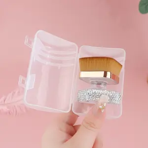 Luxury Rhinestone Makeup Brush Set, Soft Bristles, Quick Application, Dustproof Case, Portable Travel Essential, Natural Face Makeup Tools, Cosmetic Brush Set, Beauty Travel Brush