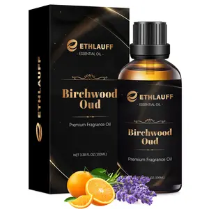 ETHLAUFF Premium Fragrance Oil 3.38FL.OZ - Birchwood Oud / Scotch Wiskey / Galactic Skies / Sweested Taboo, Expertly Layered Aroma Notes for Candle Making Soap Making & Diffusers