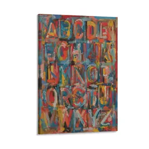 American Painter Jasper Johns Abstract Art Poster 27 Canvas Poster Bedroom Decor Sports Landscape Office Room Decor Gift Frames Ornaments Wall Artistic Decoration Photo
