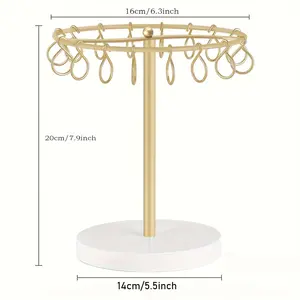 A Metal Hair Clip Holder and Display Stand, a Hair Clip and Claw Clip Organizer for, a Hair Accessory Room Storage and Desktop Decor, a Metal Stand for Clip Holders, for Organizing Hair Ornaments, Jewelry Towers