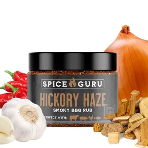 Spice Guru Hickory Haze BBQ Rub - Smoky Grill Seasoning Set for Men & Dad - Ideal Birthday Gift for BBQ Enthusiasts - Chicken & Rib Rub - Perfect for Cooking & Grilling