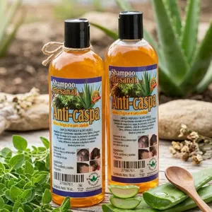 Shampoo Artesanal Anti-Caspa 1PC - Natural Ingredients for Flakes & Scalp Irritation Relief - Psoriasis & Fungus Treatment - 1PC