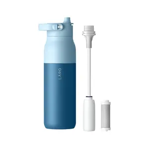 LARQ Bottle Filtered Swig Top with Filter Straw Insulated Tumbler for Easy Hydration Wide-Mouth Design Double-Wall Insulation Up to 24 Hours Cold Retention Drinkware