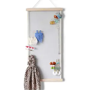 Heesch Earring Organizer Holder Display Wall Mount Hanging Jewelry Stud Earrings Necklaces Holder for Women Girls Hair Clips Hanger